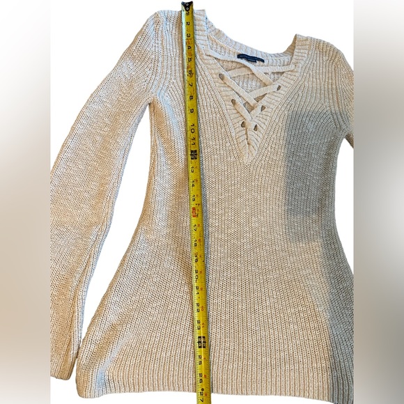 AMERICAN EAGLE OUTFITTERS CREAM SWEATER SIZE X-SMALL - Picture 8 of 8